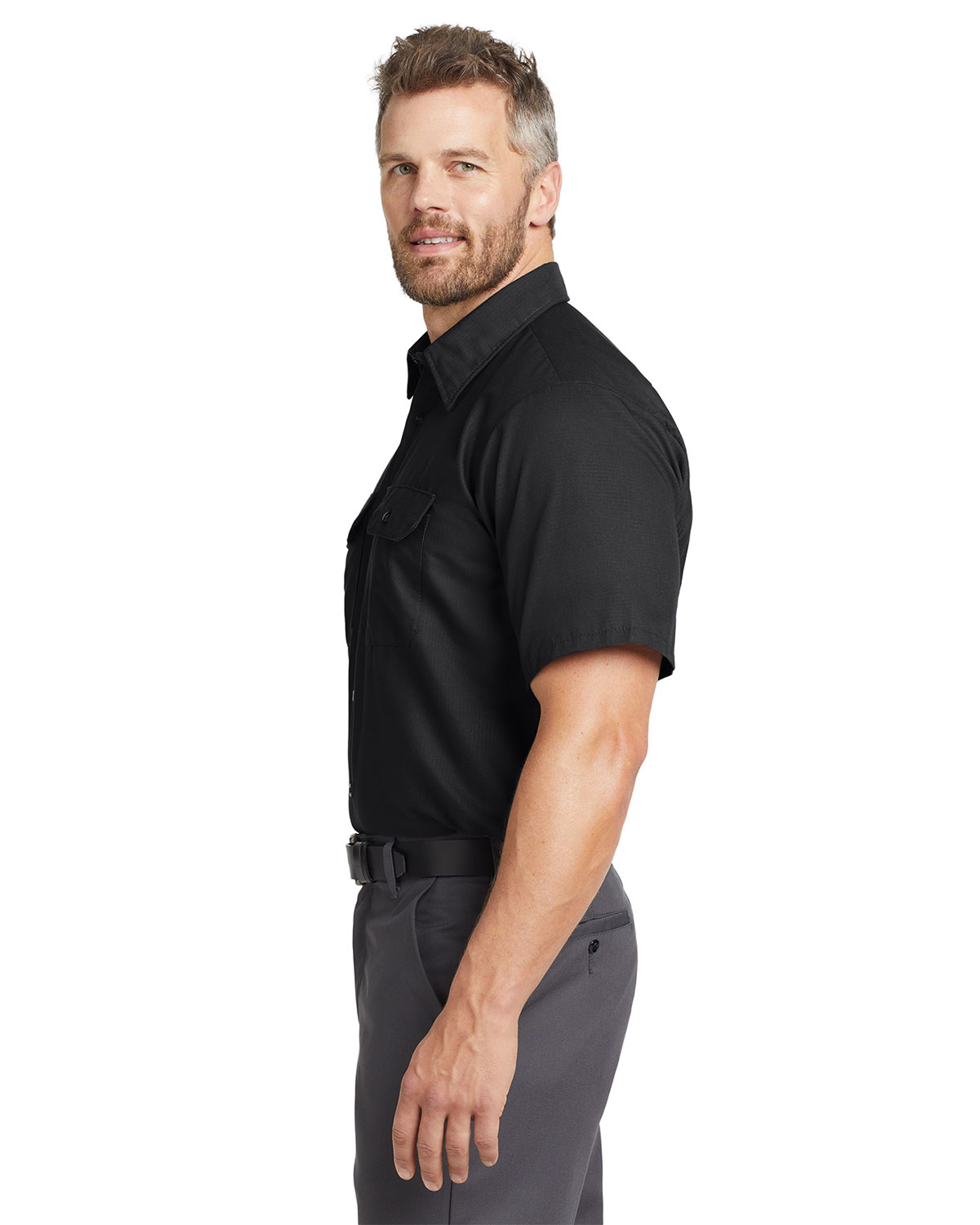 Red Kap SY60 Short Sleeve Solid Ripstop Shirt view 3