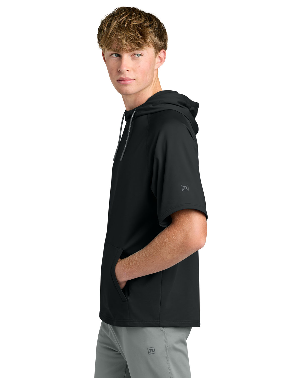 Richardson RA7200SSH Charge Performance Fleece Short Sleeve Hoodie view 3