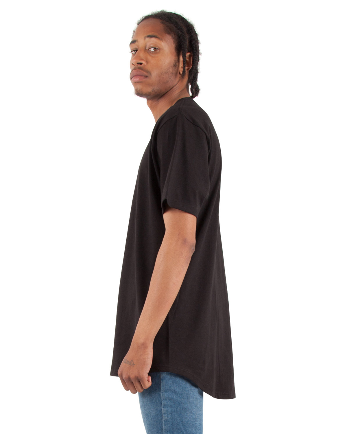 Shaka Wear SHCLT Unisex Curved Hem Long Tee view 3