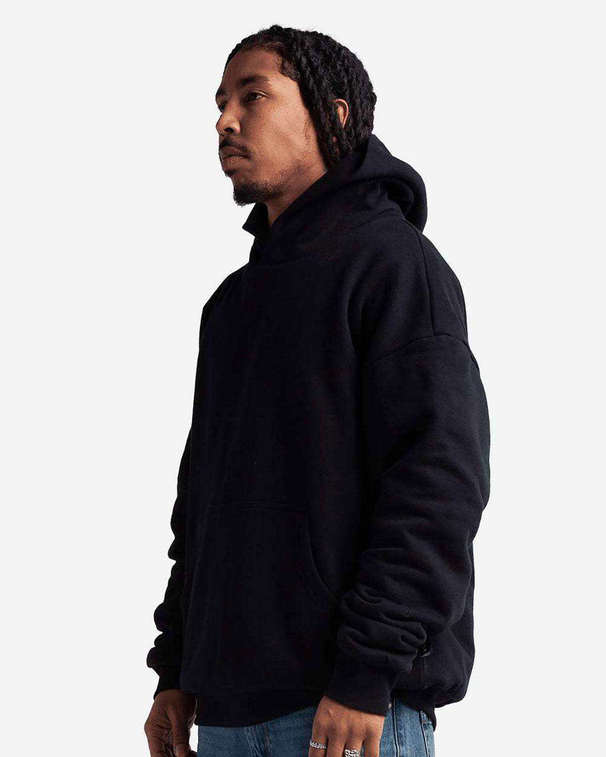 Shaka Wear SHDLP Unisex Garment-Dyed Double Layer Reversible Hoodie Sweatshirt view 3