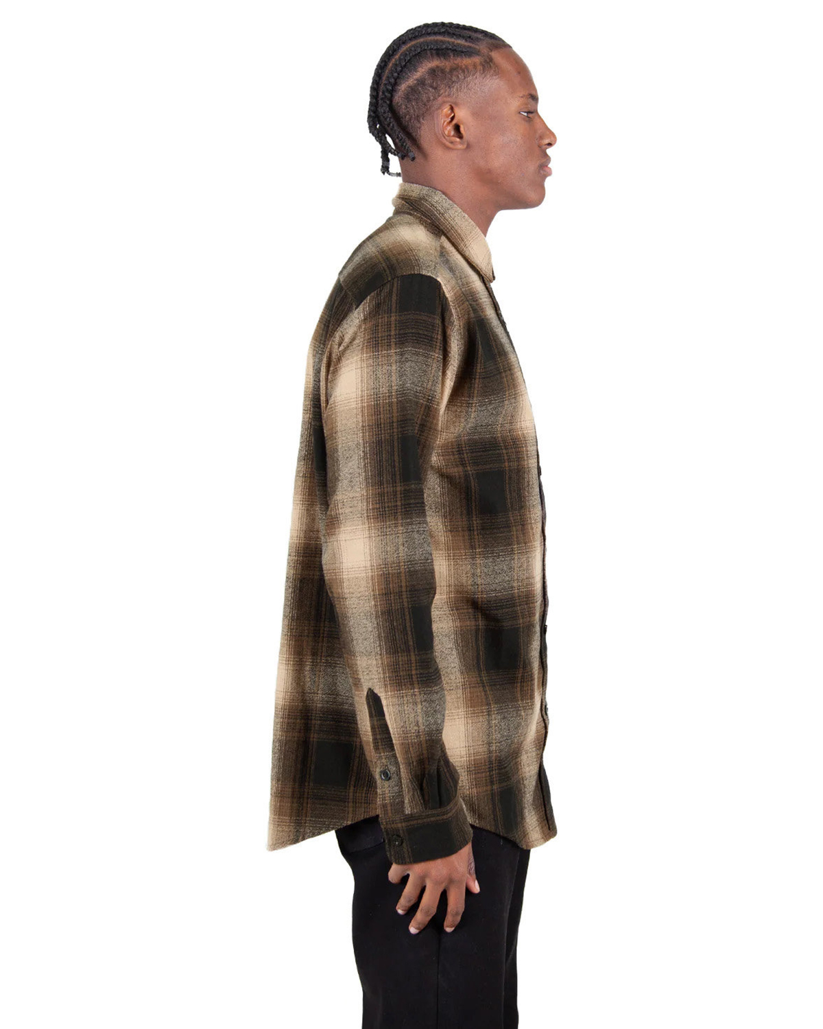 Shaka Wear SHHFS Unisex Plaid Flannel Overshirt view 3