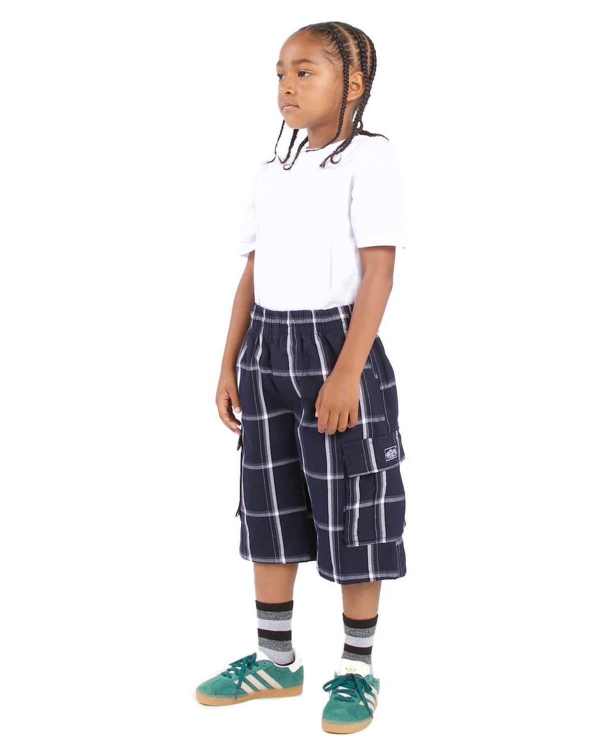 Shaka Wear SHKP Youth Plaid Shorts view 3
