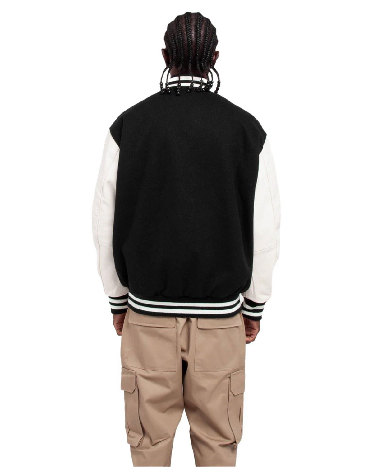 Shaka Wear SHLLJ Unisex Letterman Jacket view 2