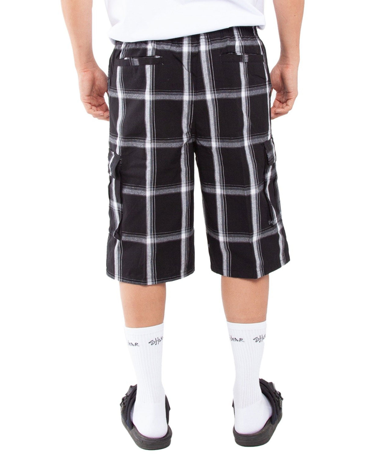 Shaka Wear SHSP Unisex Plaid Shorts view 2