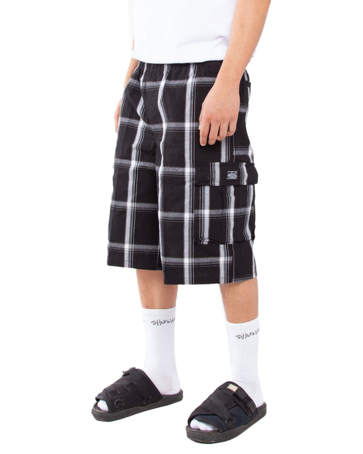 Shaka Wear SHSP Unisex Plaid Shorts view 3
