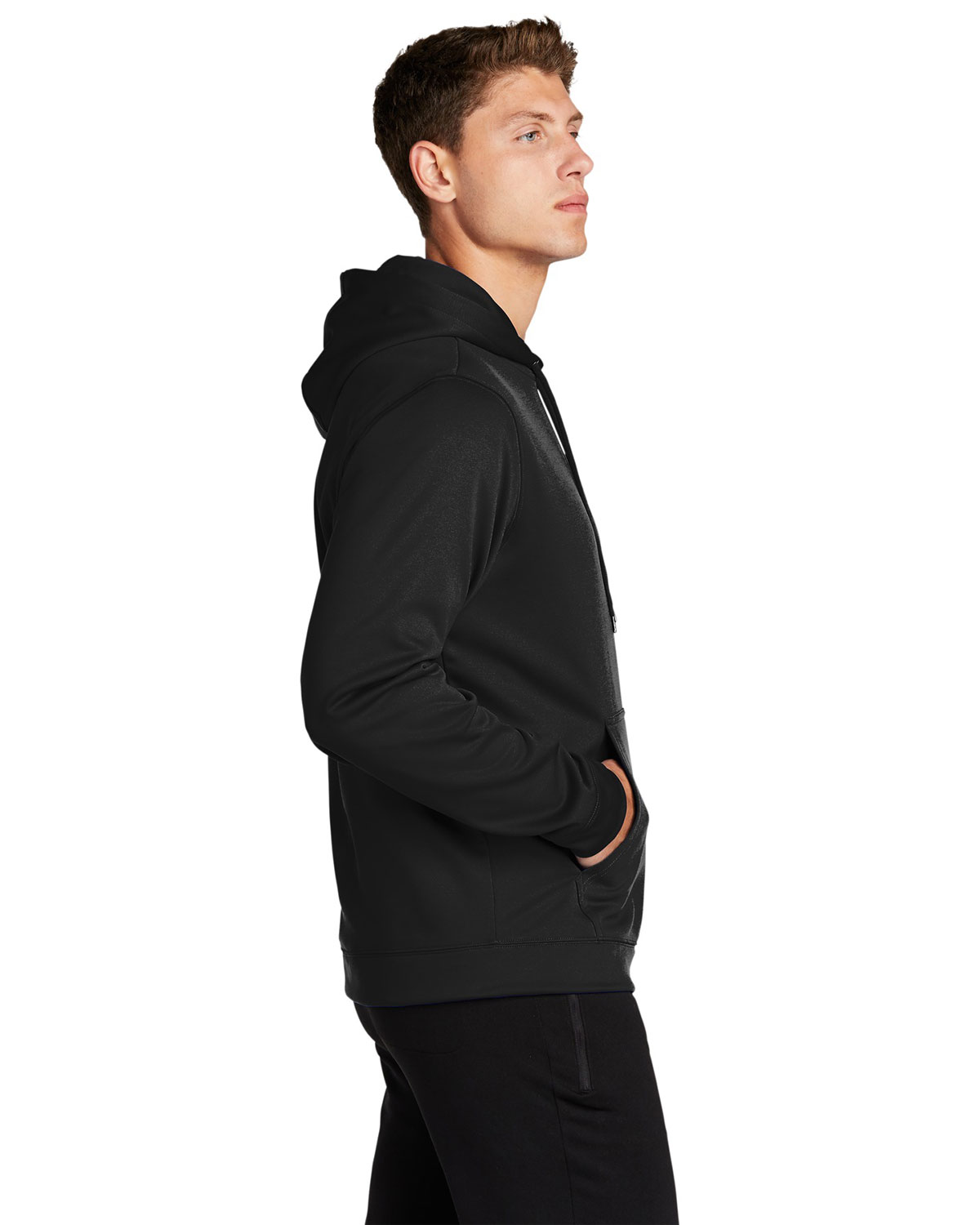 Sport-Tek F244 Sport-Wick Fleece Hooded Pullover view 3