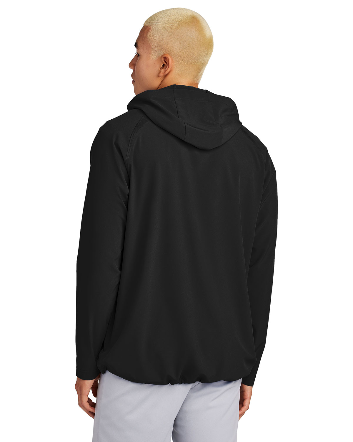 Sport-Tek JST488 Repeat 1/2-Zip Long Sleeve Hooded Jacket view 2