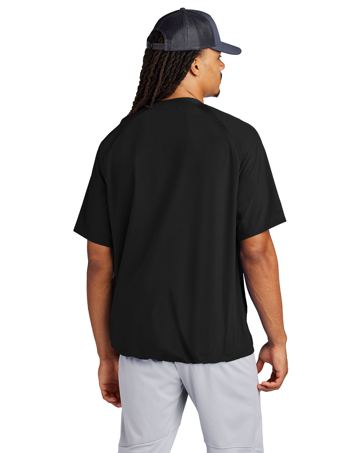 Sport-Tek JST489 Repeat 1/2-Zip Short Sleeve Jacket view 2