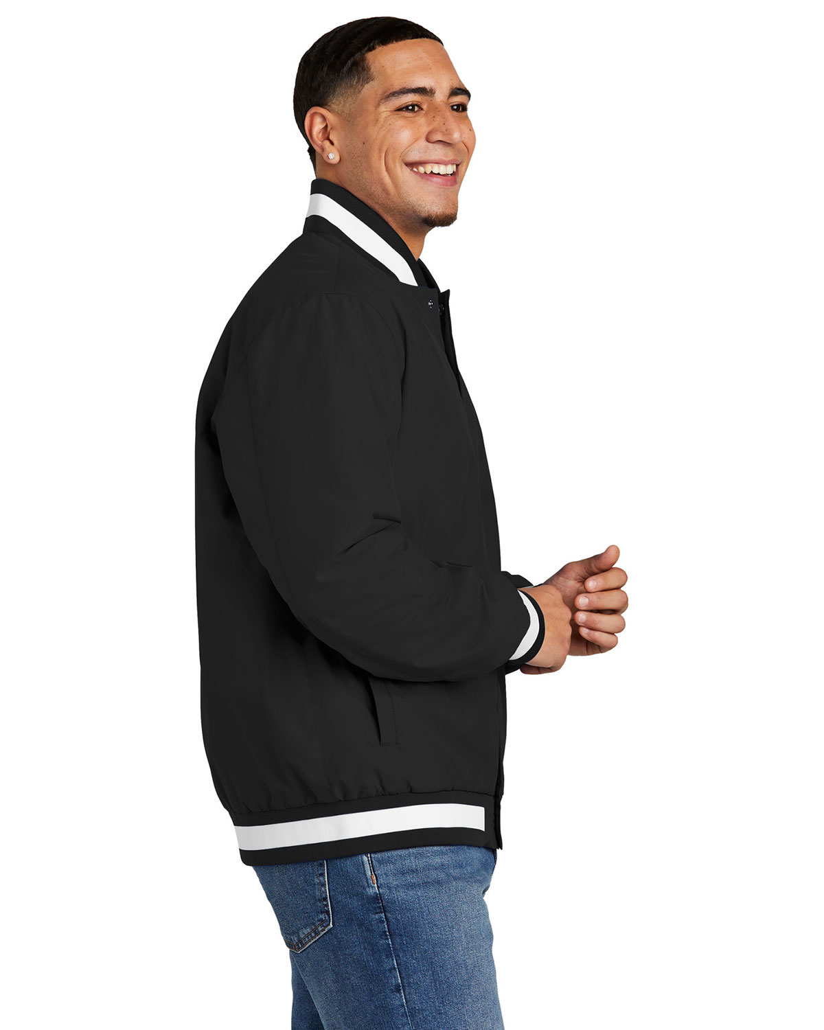 Sport-Tek JST58 Insulated Varsity Jacket view 3