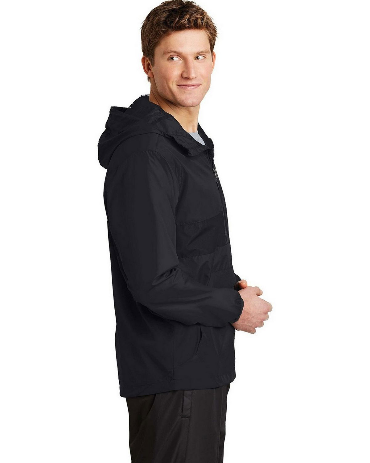 Sport-Tek JST65 Zipped Pocket Anorak view 3