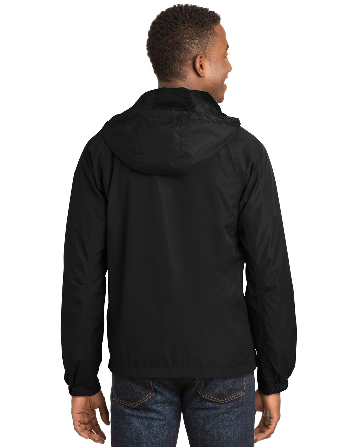 Sport-Tek JST73 Hooded Raglan Jacket view 2