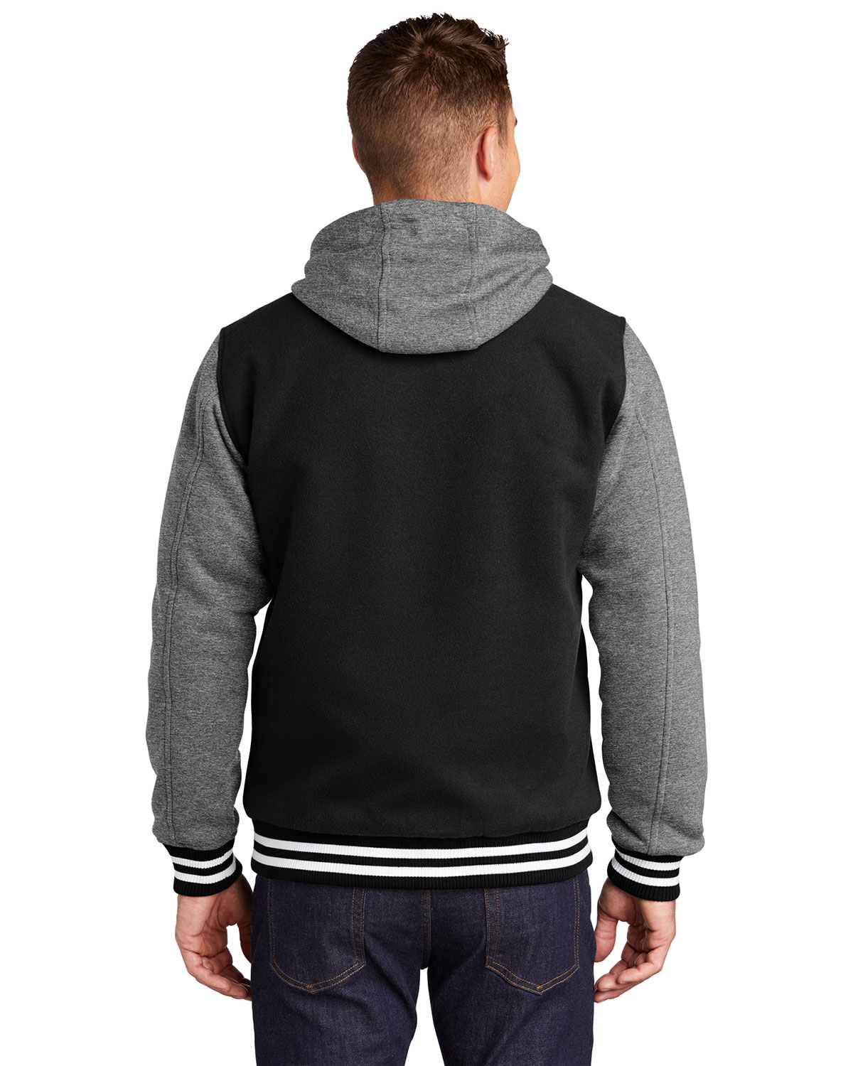 Sport-Tek JST82 Insulated Letterman Jacket view 2