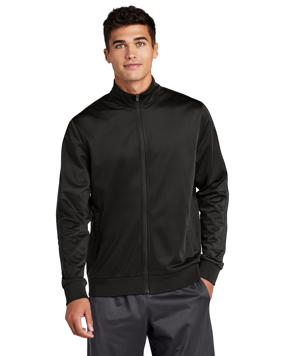 Sport-Tek JST94 Tricot Sleeve Stripe Track Jacket
