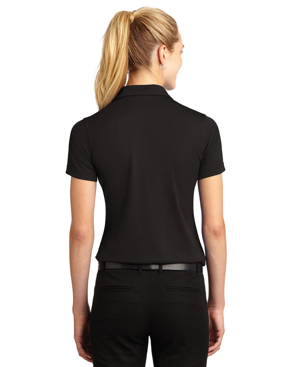 Sport-Tek L469 Women's Dri-Mesh V-Neck Polo view 2