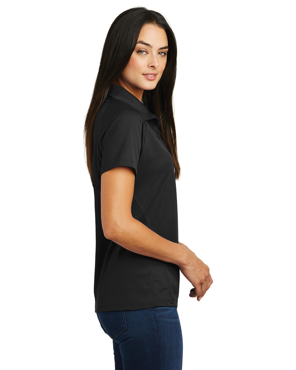 Sport-Tek L474 Women's Dri-Mesh Pro Polo view 3