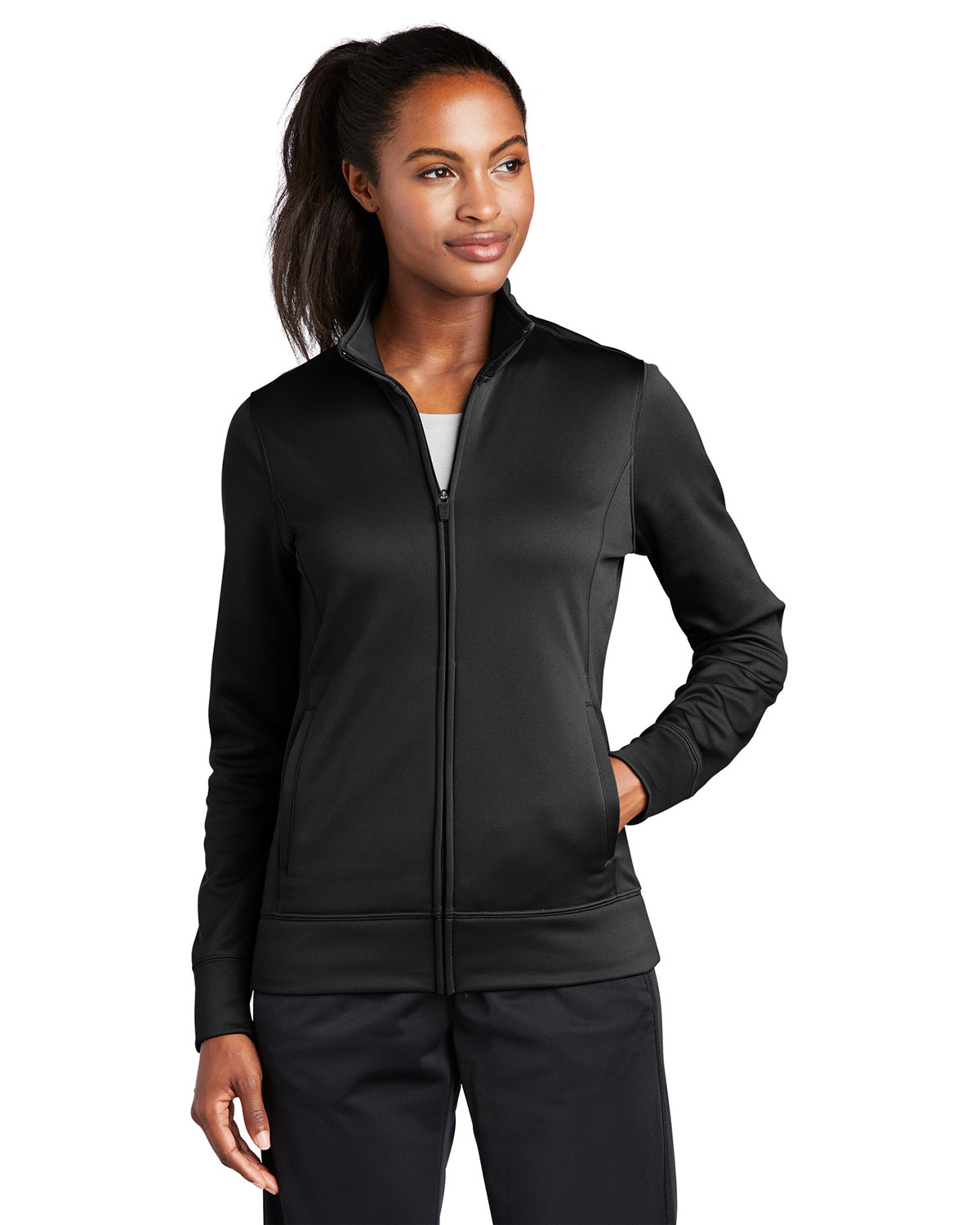 Sport-Tek LST241 Women's Sport-Wick Fleece Full-Zip Jacket
