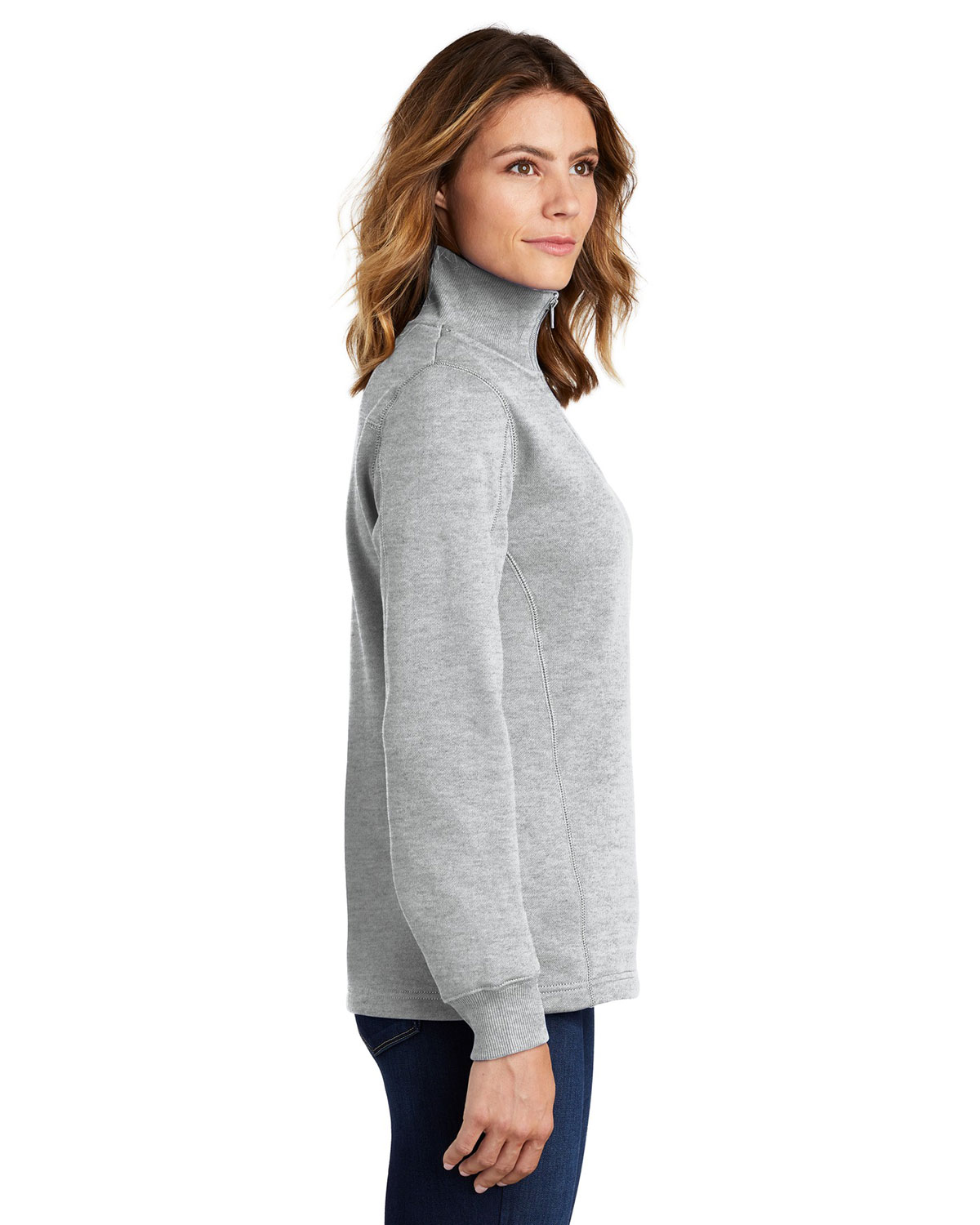 Sport-Tek LST253 Women's 1/4-Zip Sweatshirt view 3