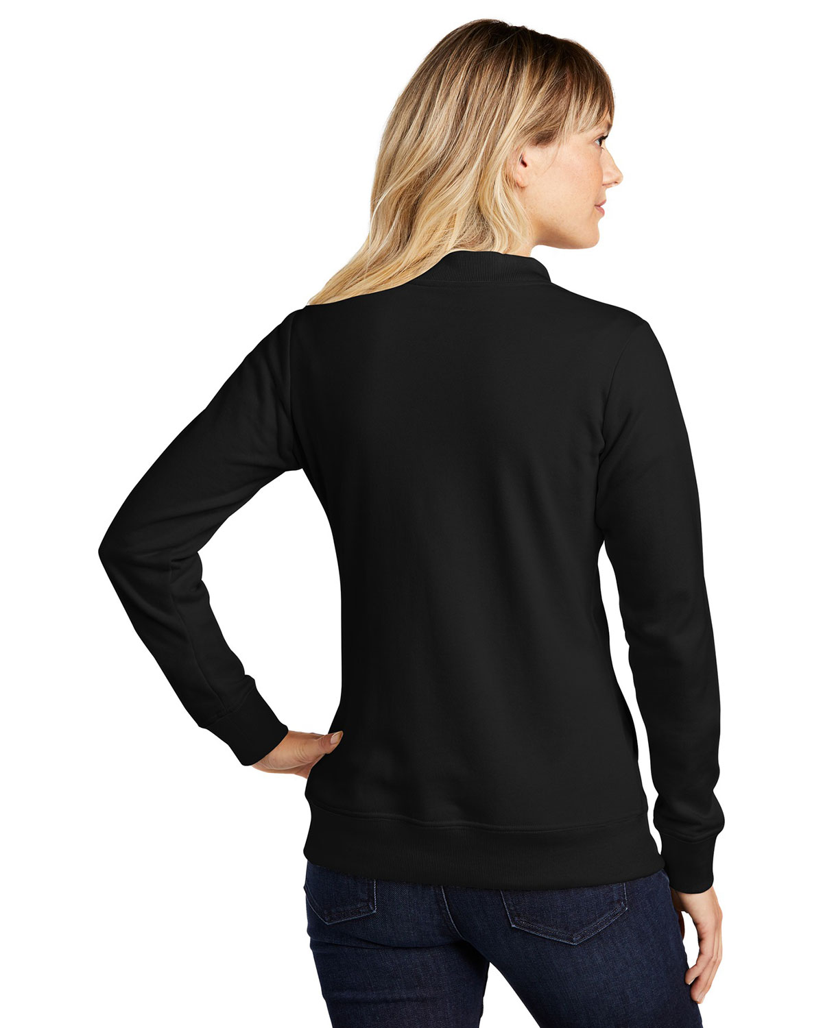 Sport-Tek LST274 Women's Lightweight French Terry Bomber view 2