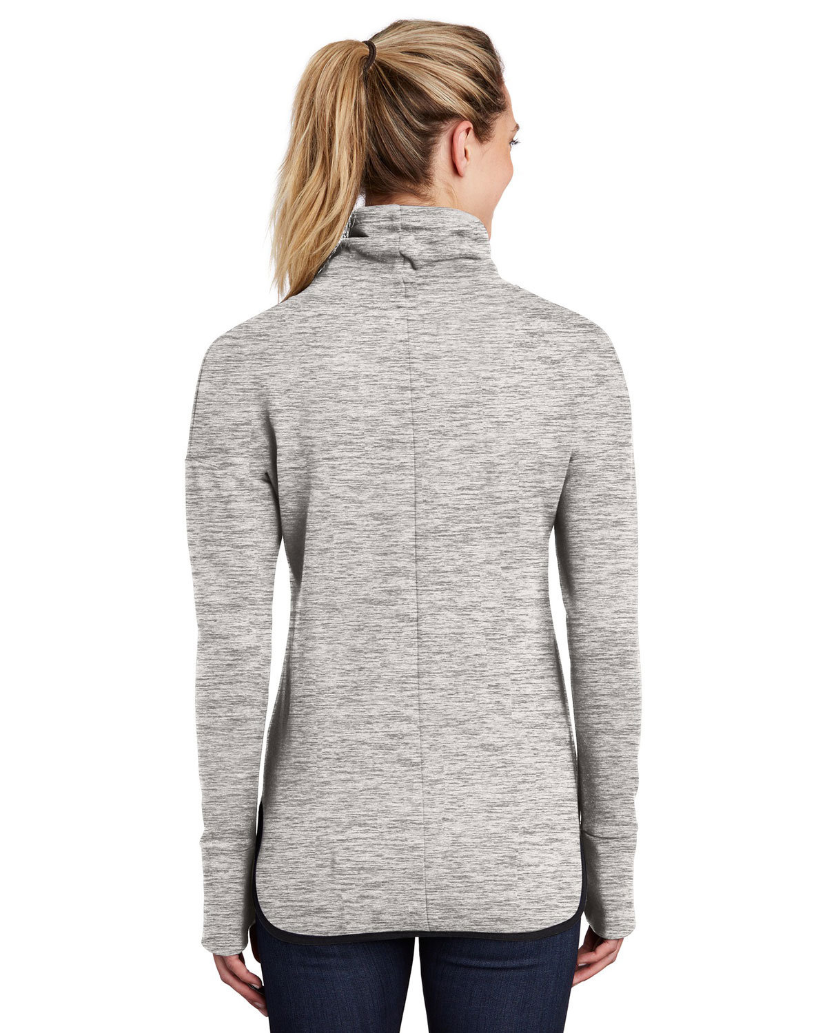 Sport-Tek LST280 Women's Triumph Cowl Neck Pullover view 2