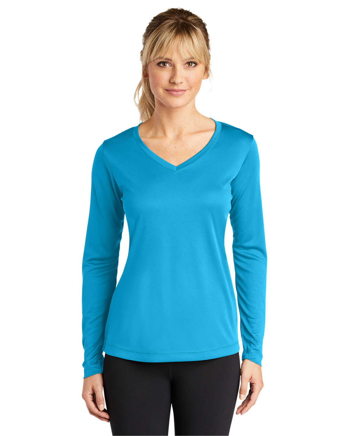Sport-Tek LST353LS Women's Long Sleeve PosiCharge Competitor V-Neck Tee