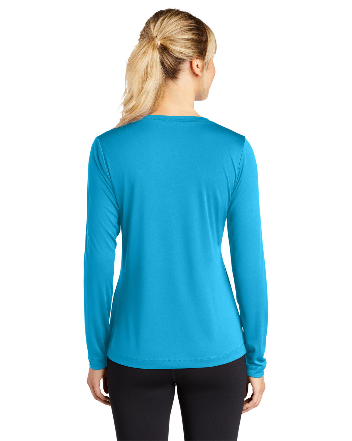 Sport-Tek LST353LS Women's Long Sleeve PosiCharge Competitor V-Neck Tee view 2