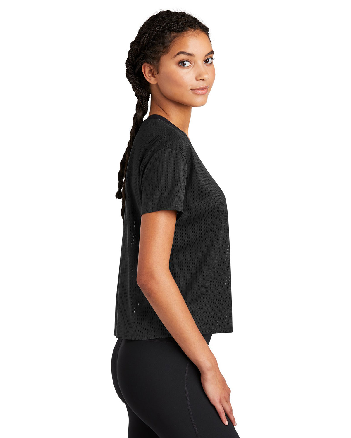 Sport-Tek LST411 Women's PosiCharge Draft Crop Tee view 3