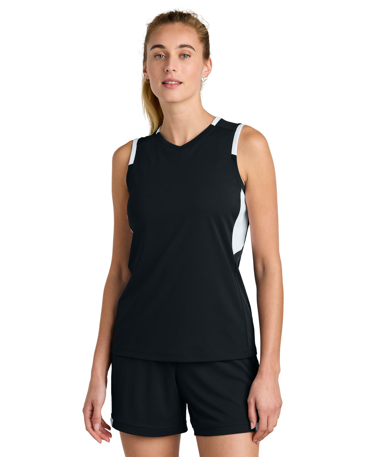 Sport-Tek LST441 Women's Club Sleeveless V-Neck