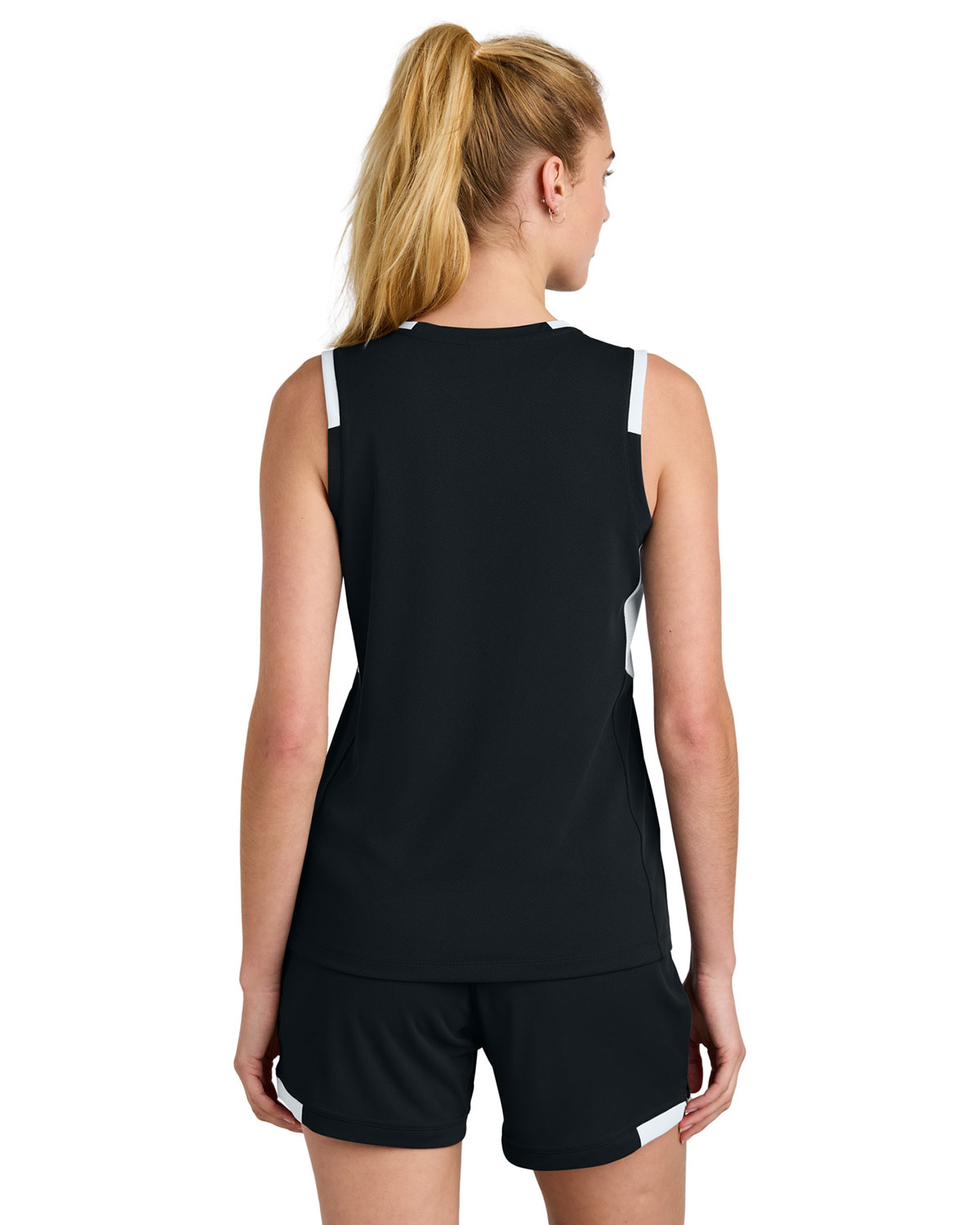 Sport-Tek LST441 Women's Club Sleeveless V-Neck view 2
