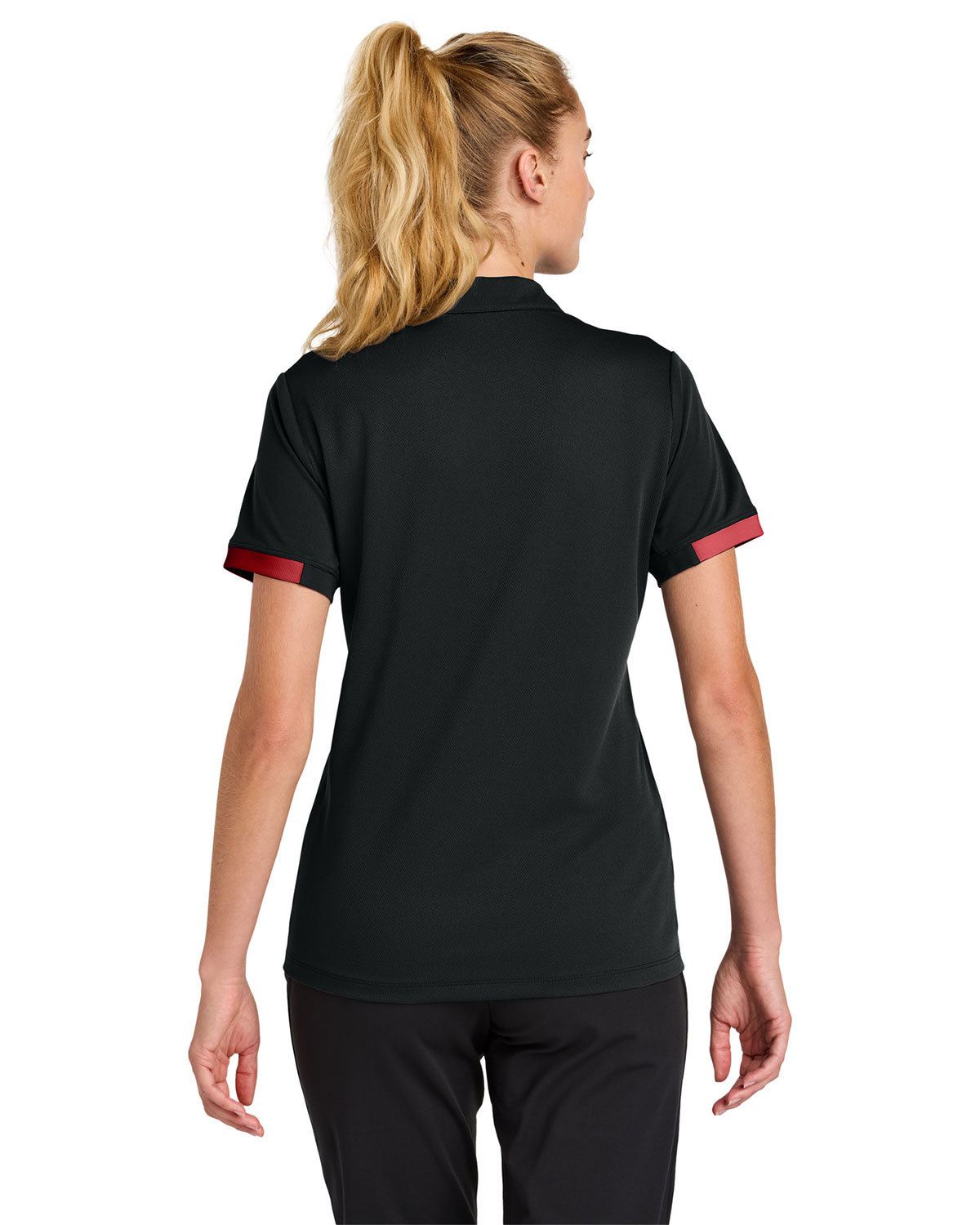 Sport-Tek LST444 Women's Club Colorblock Polo view 2
