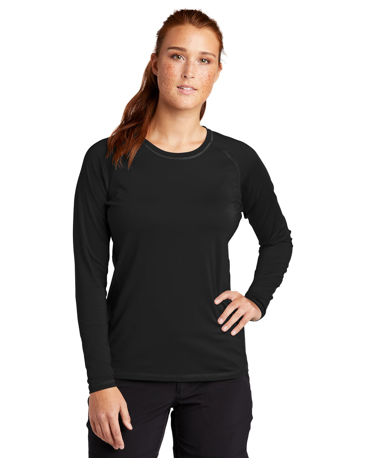 Sport-Tek LST470LS Women's Long Sleeve Rashguard Tee