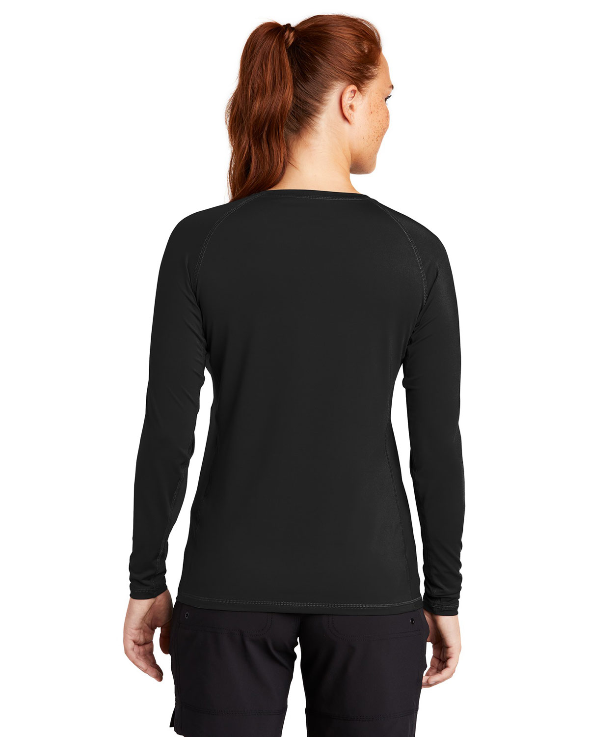 Sport-Tek LST470LS Women's Long Sleeve Rashguard Tee view 2