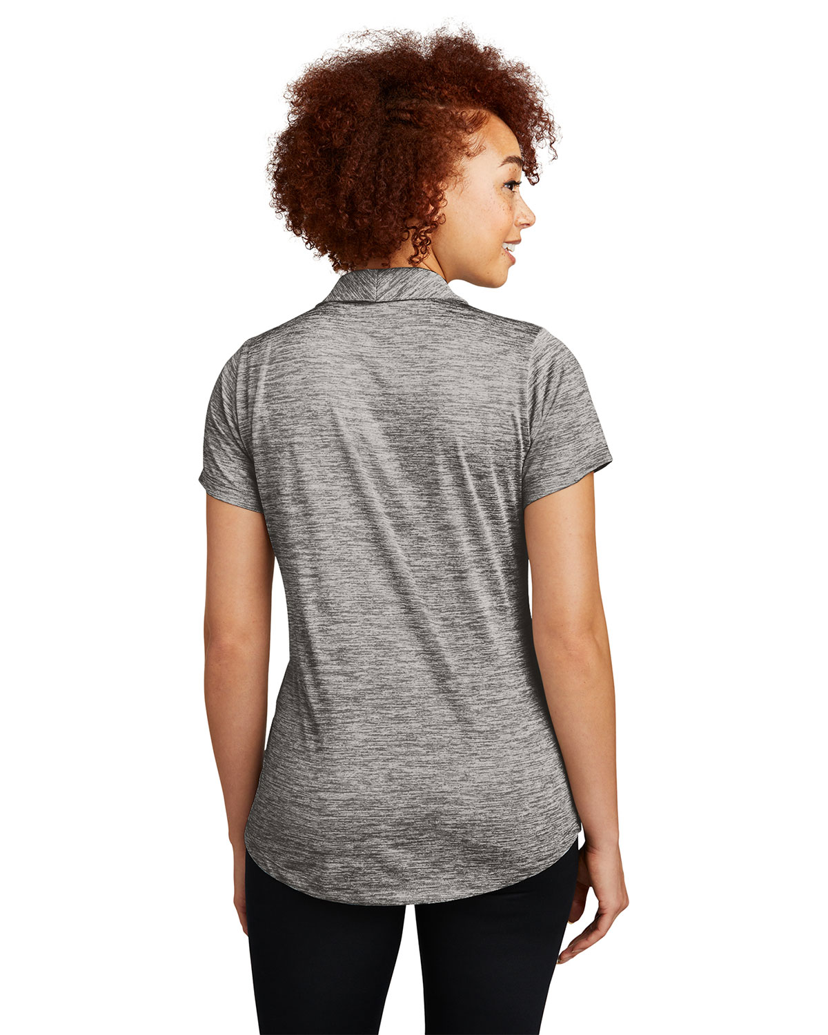Sport-Tek LST590 Women's PosiCharge Electric Heather Polo view 2