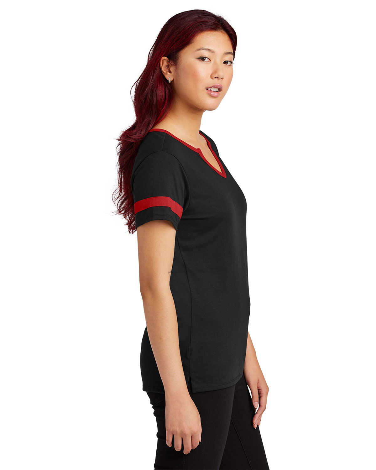 Sport-Tek LST6041 Women's Halftime Notch Neck Tee view 3