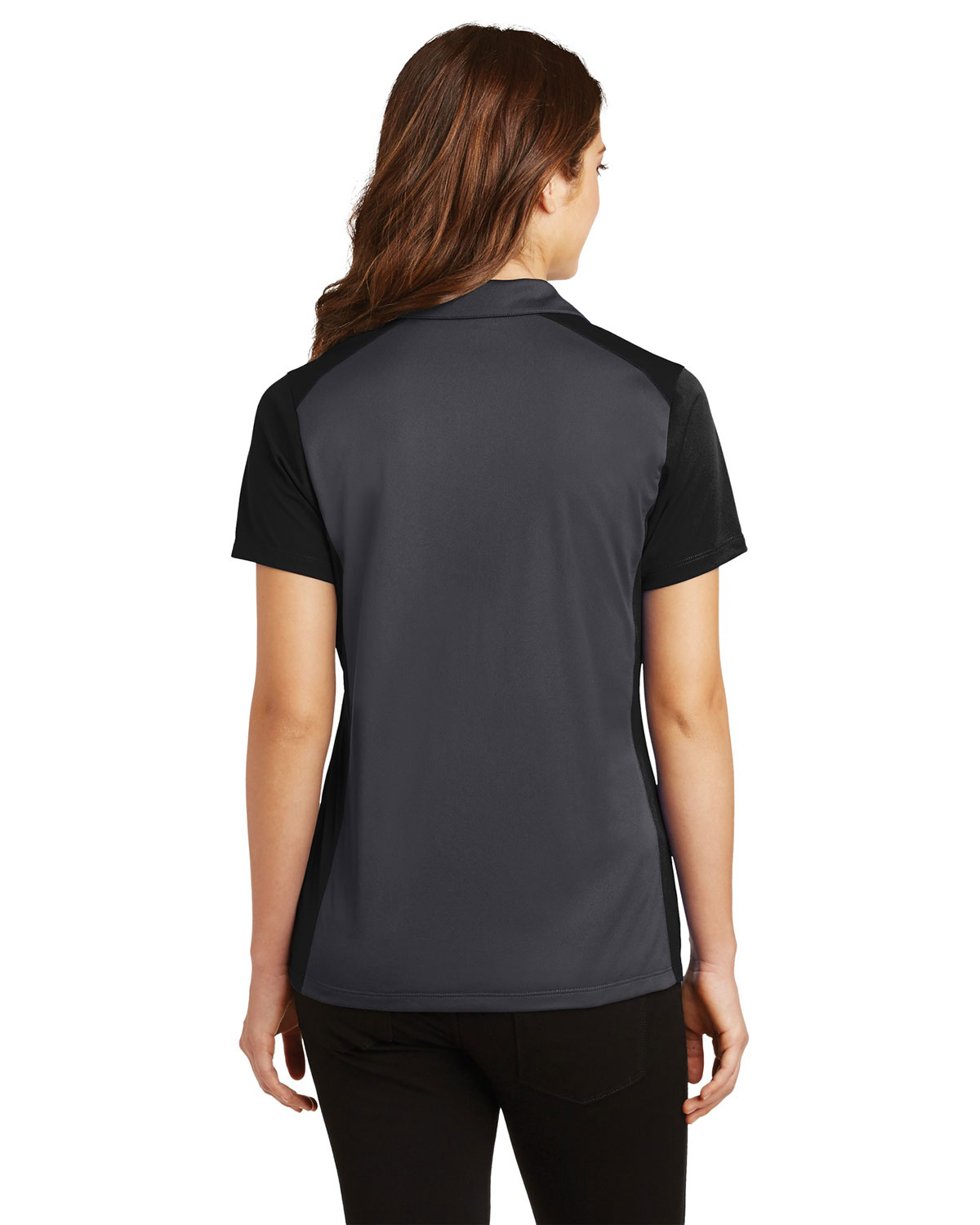 Sport-Tek LST652 Women's Colorblock Micropique Sport-Wick Polo view 2