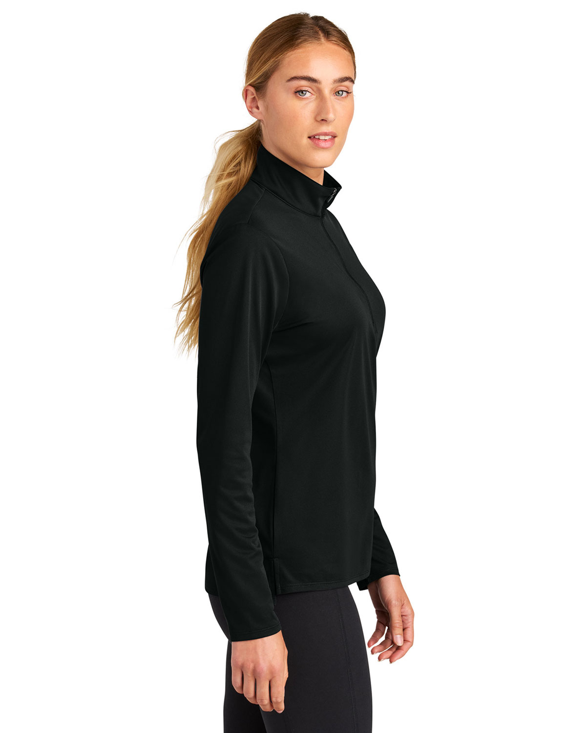 Sport-Tek LST672 Women's Micropique Sport-Wick 1/4-Zip view 3