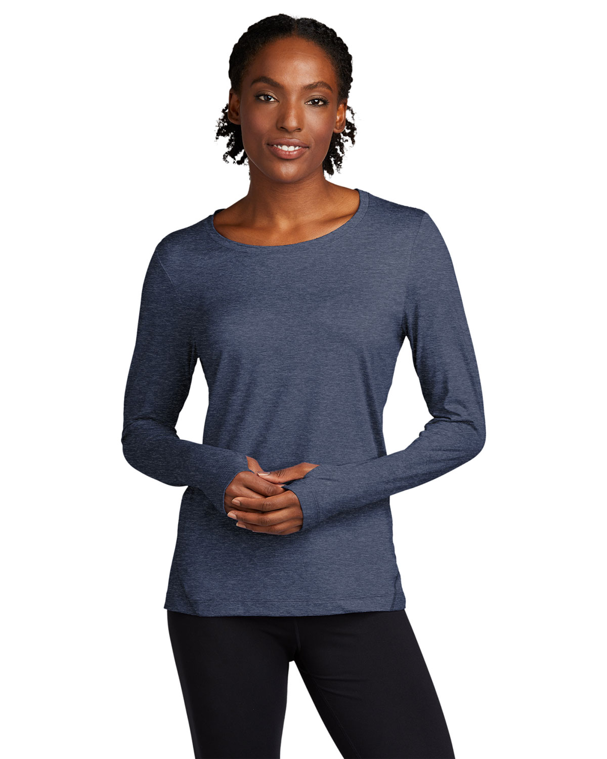 Sport-Tek LST710 Women's Exchange 1.5 Long Sleeve Crew