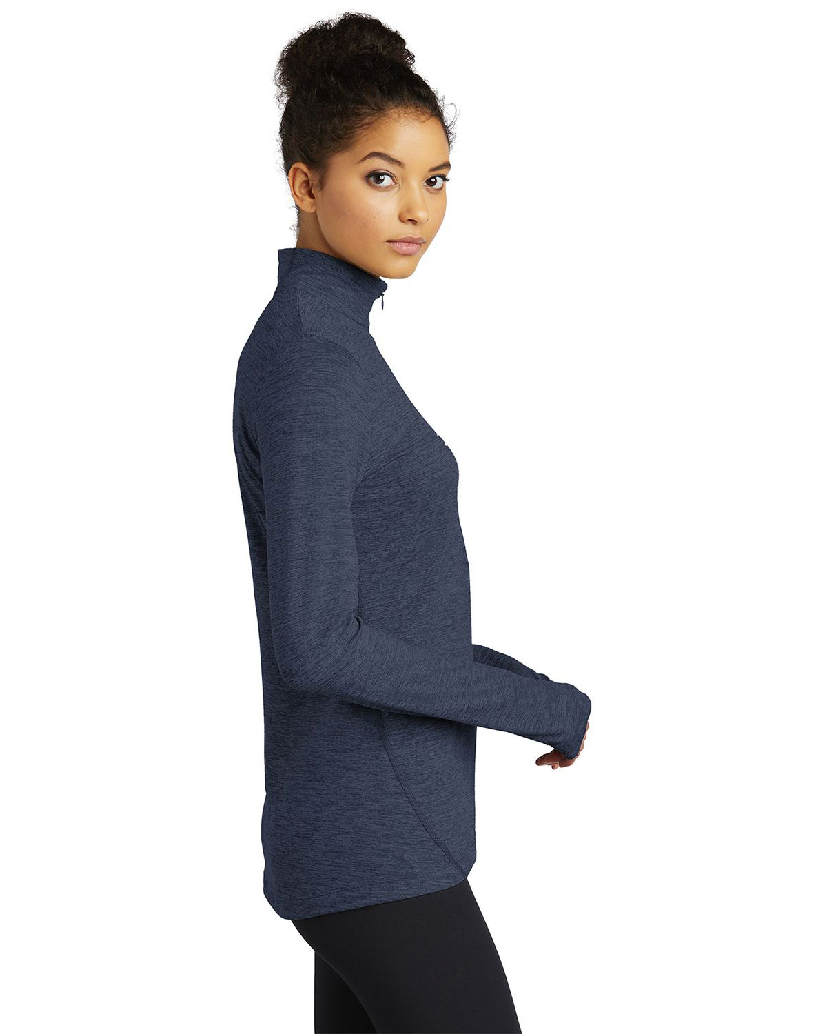 Sport-Tek LST711 Women's Exchange 1.5 Long Sleeve 1/2-Zip view 3