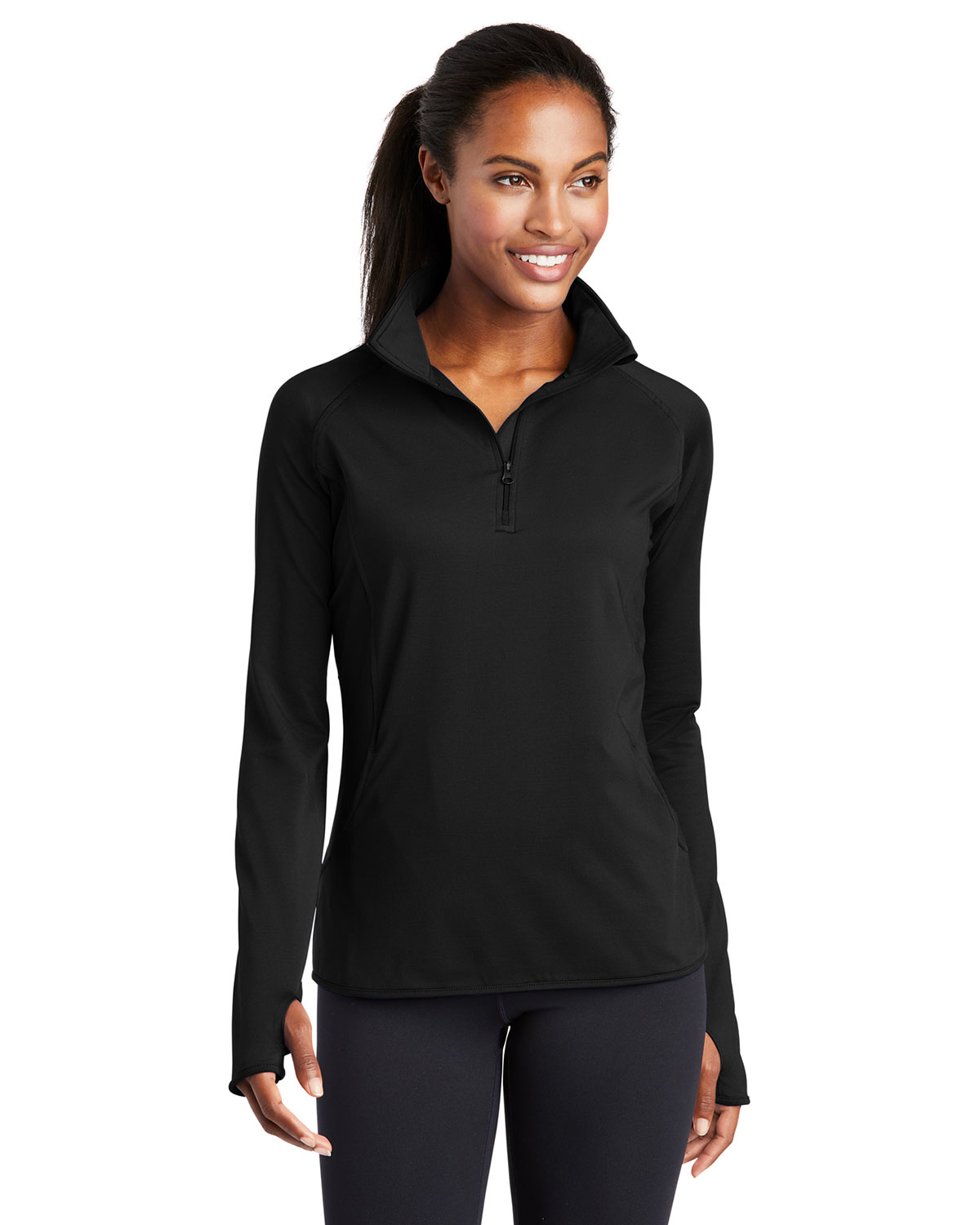 Sport-Tek LST850 Women's Sport-Wick Stretch 1/4-Zip Pullover