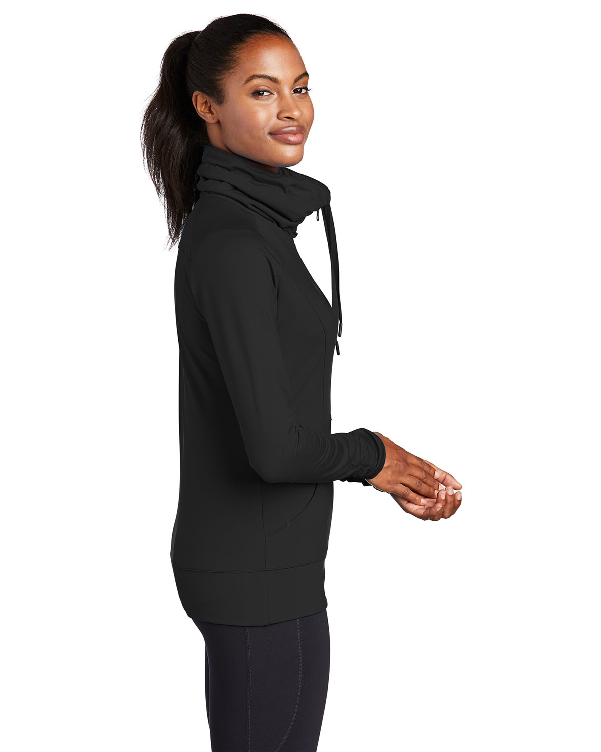 Sport-Tek LST852 Women's Sport-Wick Stretch Full-Zip Jacket view 3