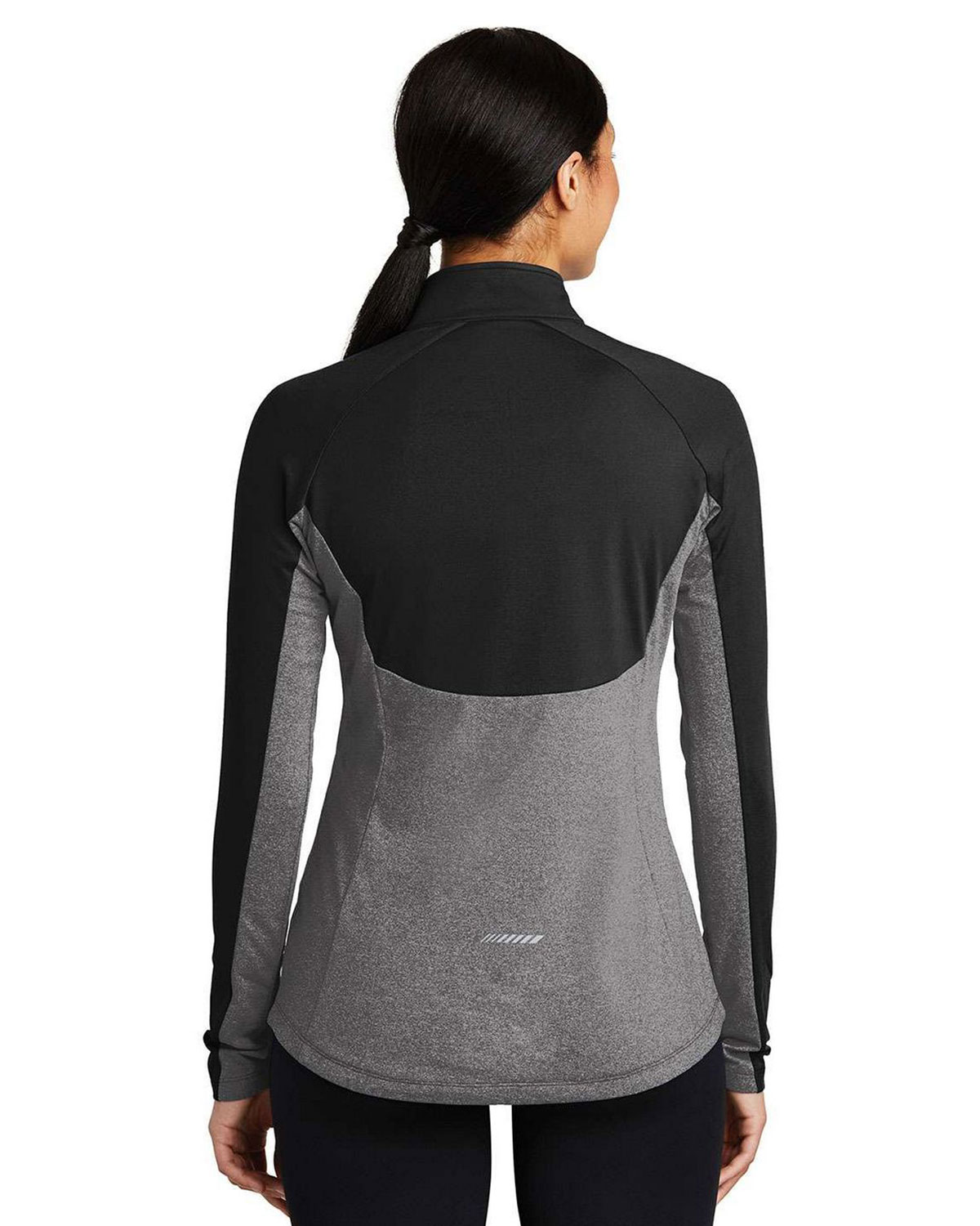 Sport-Tek LST854 Women's Sport-Wick Stretch Contrast 1/4-Zip Pullover view 2