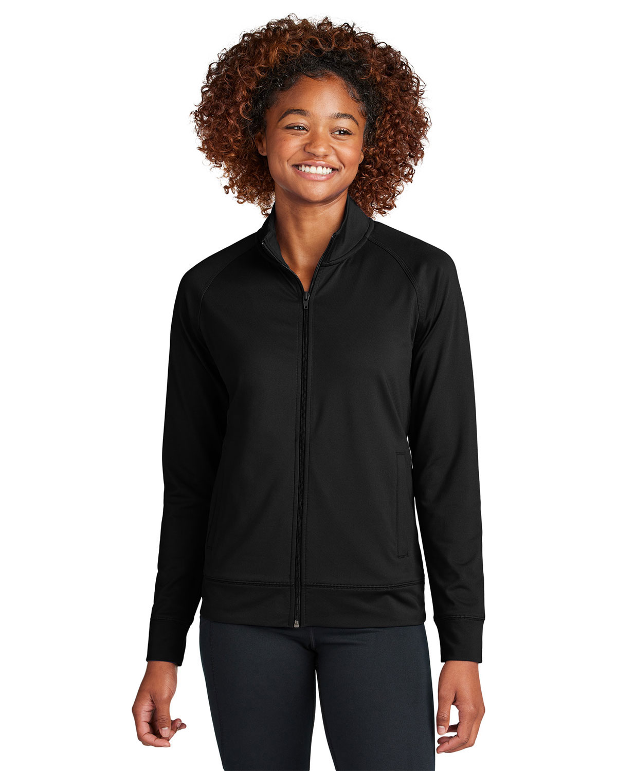 Sport-Tek LST857 Women's Sport-Wick Stretch Full-Zip Cadet Jacket