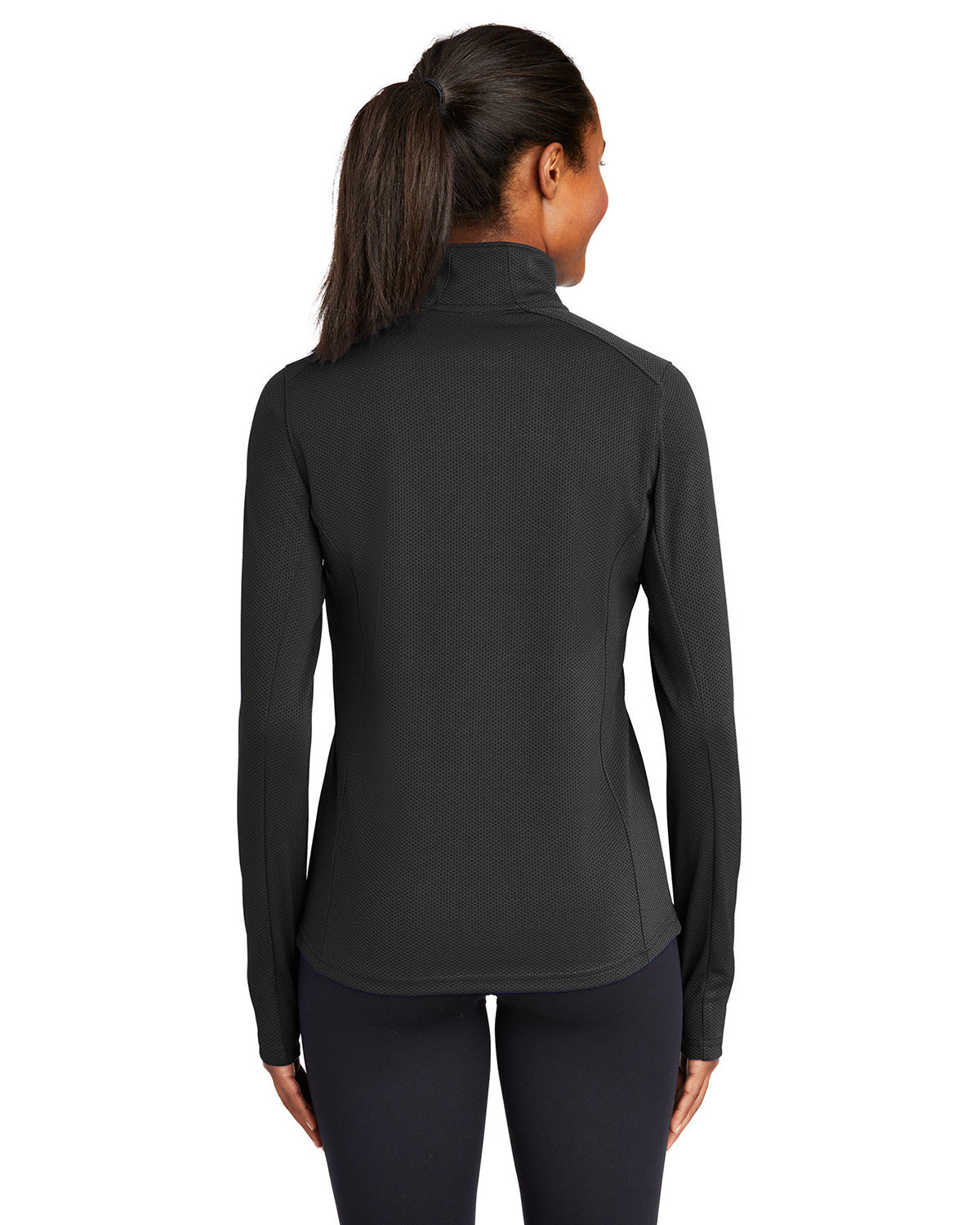Sport-Tek LST860 Women's Sport-Wick Textured 1/4-Zip Pullover view 2