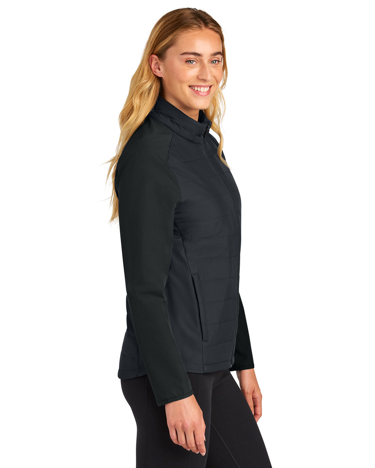 Sport-Tek LST940 Women's Teknical Hybrid Jacket view 3