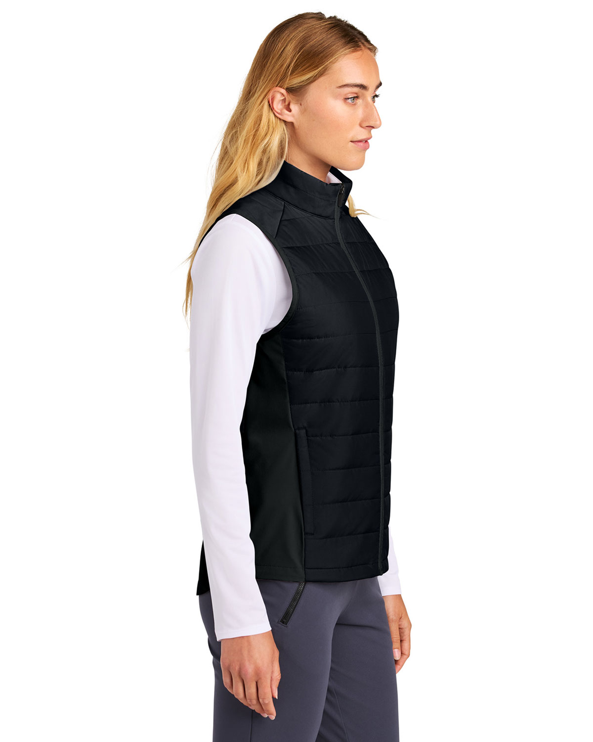 Sport-Tek LST941 Women's Teknical Hybrid Vest view 3