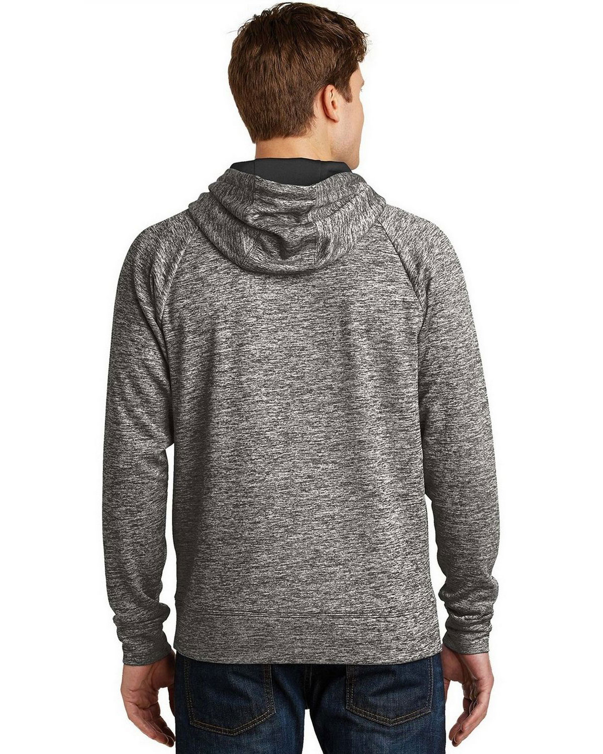 Sport-Tek ST225 PosiCharge Electric Heather Fleece Hooded Pullover view 2