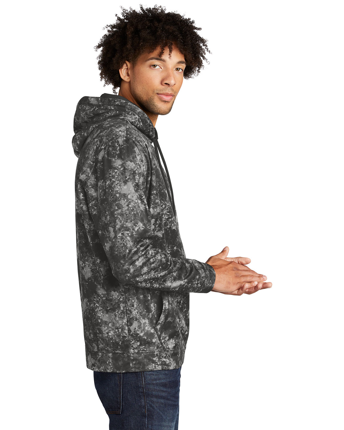 Sport-Tek ST230 Sport-Wick Mineral Freeze Fleece Hooded Pullover view 3