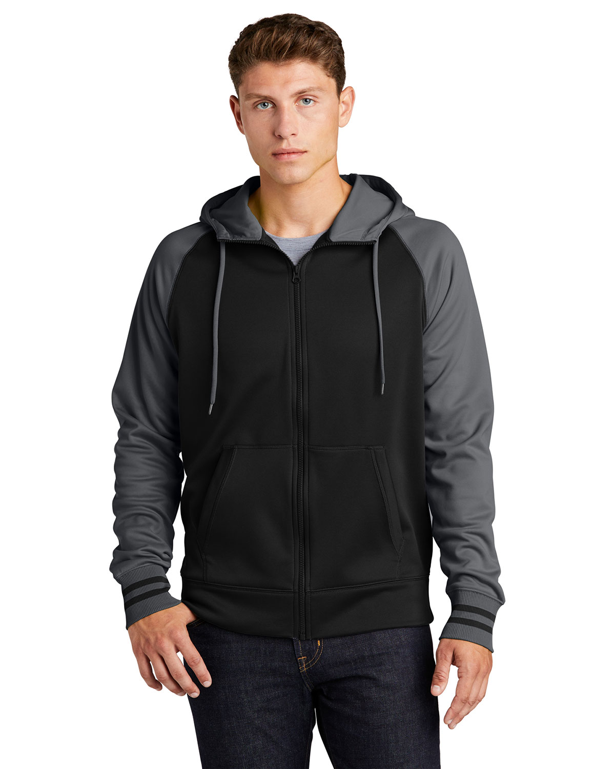 Sport-Tek ST236 Sport-Wick Varsity Fleece Full-Zip Hooded Jacket