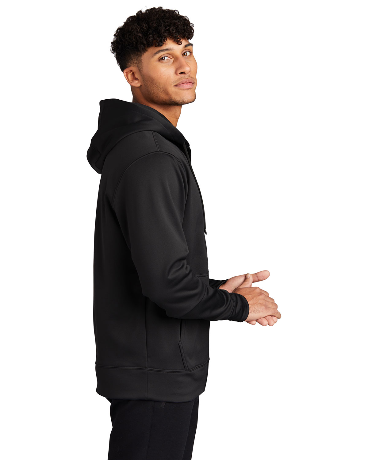 Sport-Tek ST238 Sport-Wick Fleece Full-Zip Hooded Jacket view 3
