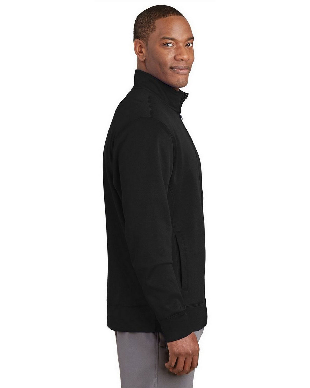 Sport-Tek ST241 Sport-Wick Fleece Full-Zip Jacket view 3