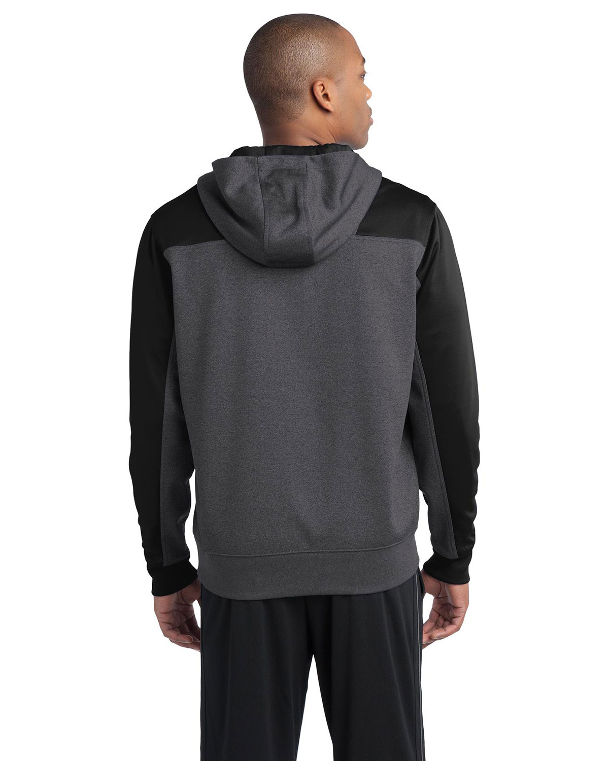 Sport-Tek ST249 Tech Fleece Colorblock 1/4-Zip Hooded Sweatshirt view 2